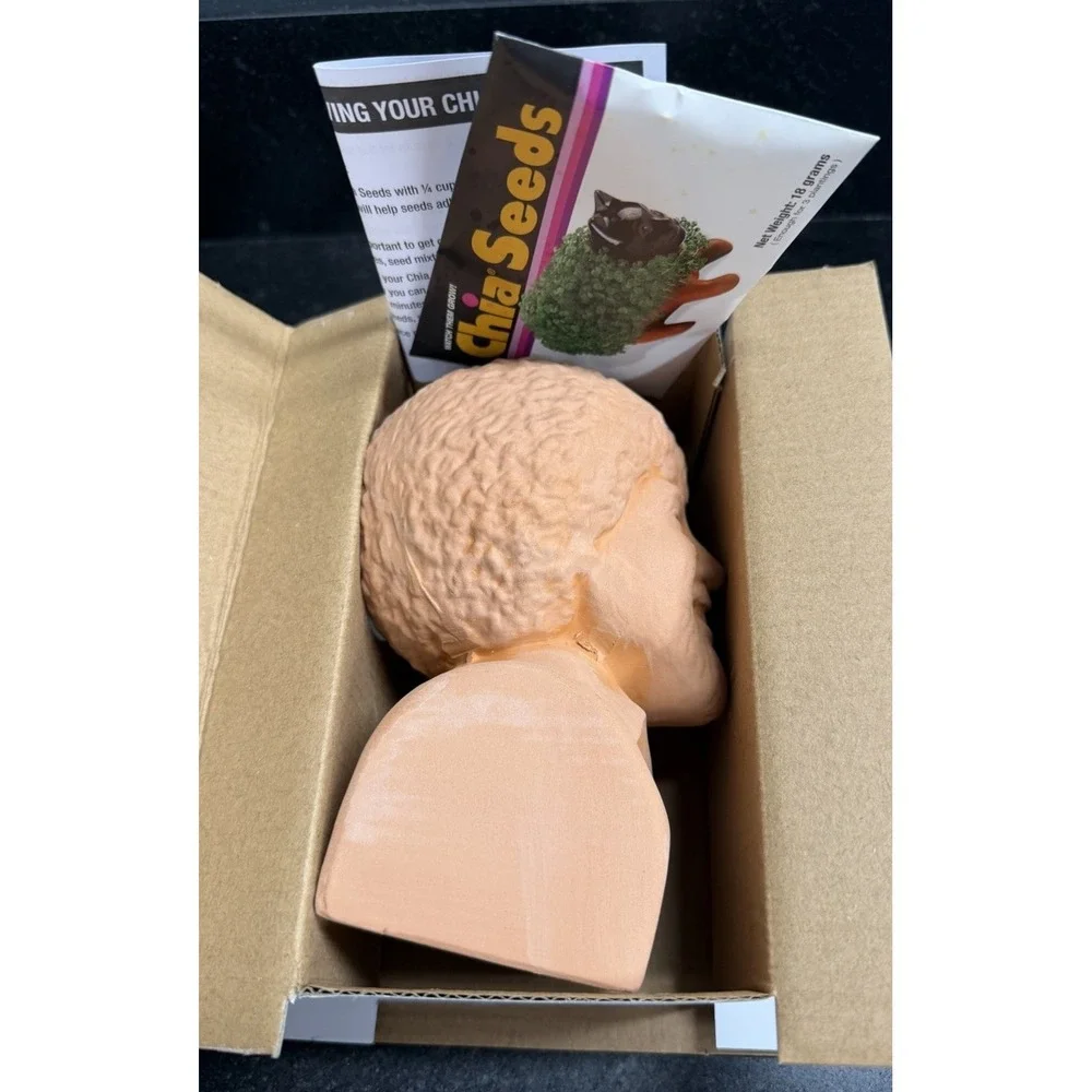 Lot of 3 Chia Pets Bob Ross Grogu The Child Zombie Planters Complete Open Box